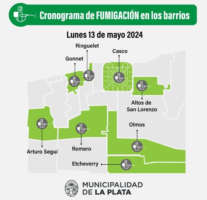 Prevención del dengue: este es el cronograma de fumigación del inicio de semana