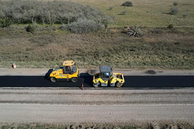 En Punta Indio, avanzan la repavimentación de la Ruta Provincial N°36