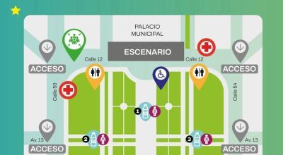 Preparan un megaoperativo de salud, seguridad y limpieza para los eventos de Plaza Moreno: el mapa de servicios