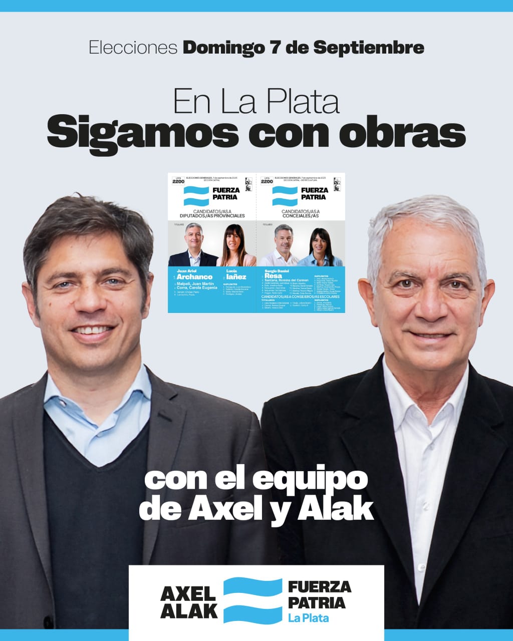 Fuerza Patria presentó la boleta de Alak en La Plata: "Sigamos con ...